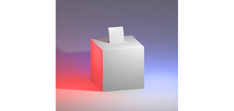 Auf dem Bild ist eine Wahlurne zu sehen