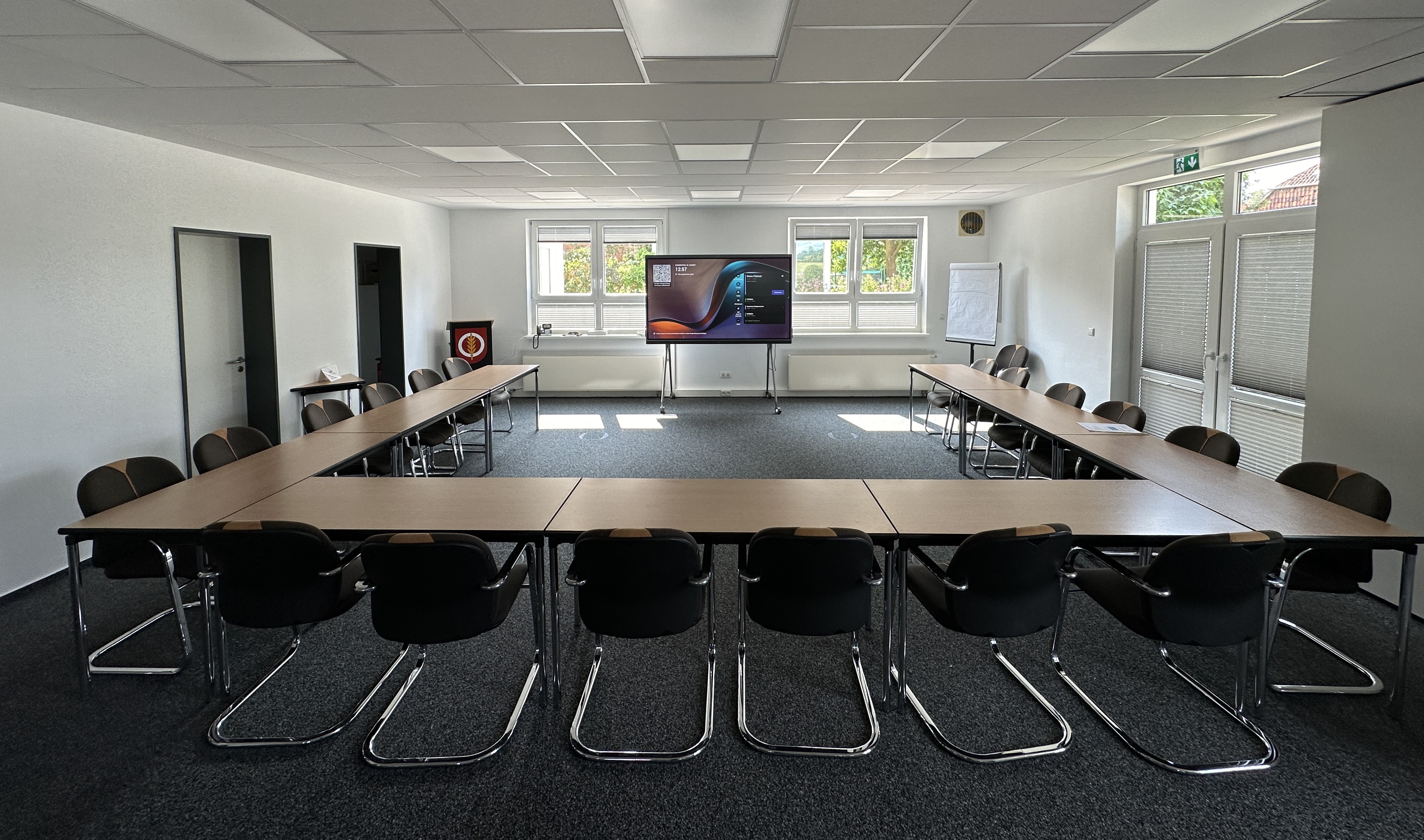 Auf dem Foto ist das Sitzungszimmer des Rathauses Harsum zu sehen