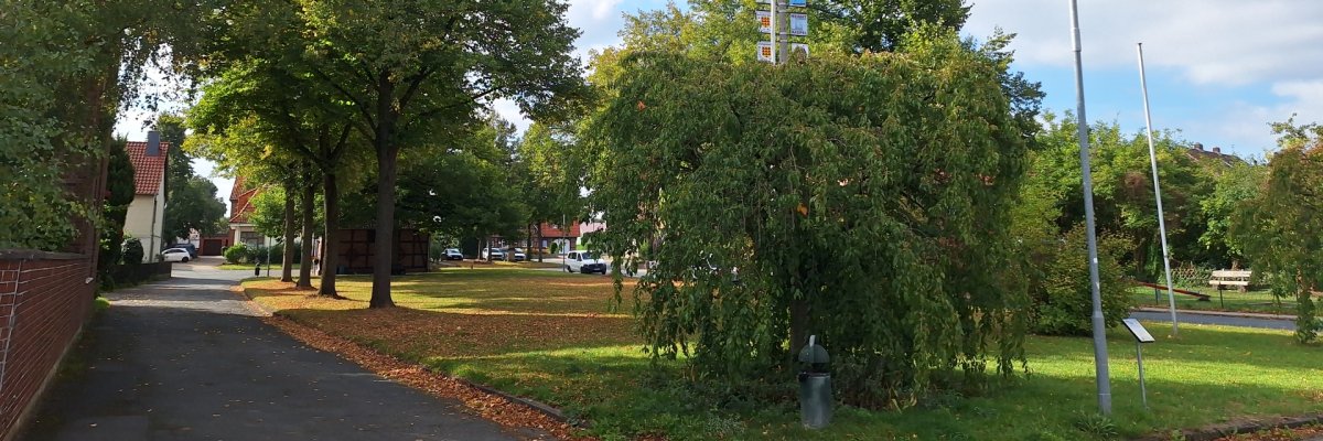 Auf dem Foto ist der Heinrich-Ruhen-Platz in Borsum zu sehen
