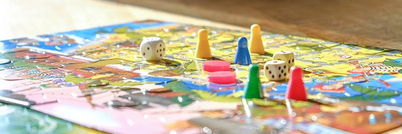 Board games. Home hobby leisure with children. Family fun, digital detox, mental health Quarantine games, gifts for family, play background