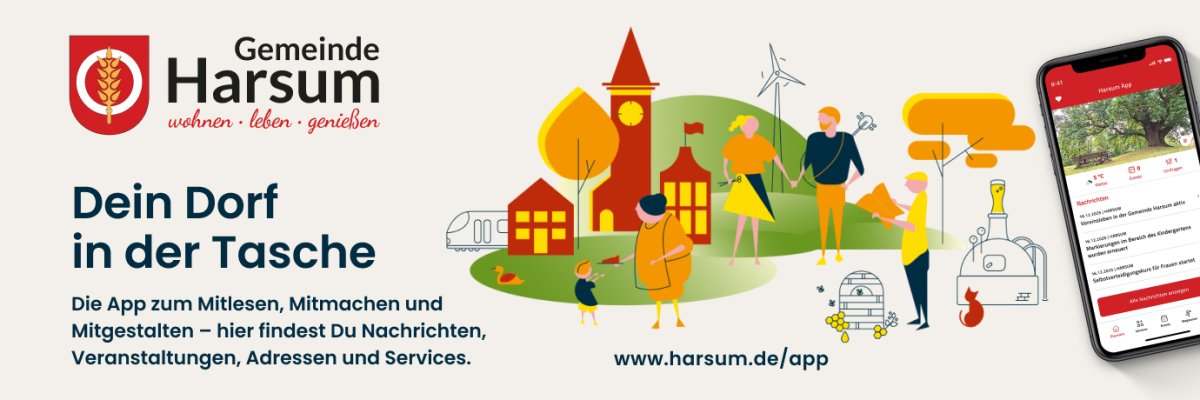 Dein Dorf in der Tasche die Harsum App